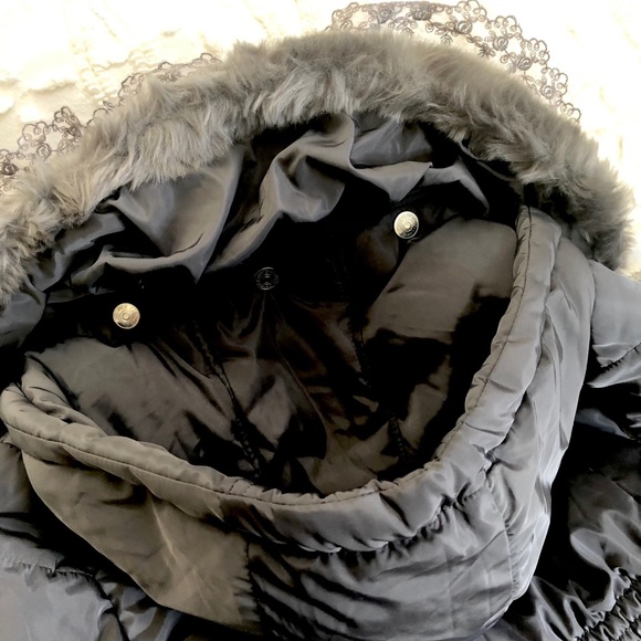 NEW Girls Le Chic Glamorous Parka - Picture 7 of 10